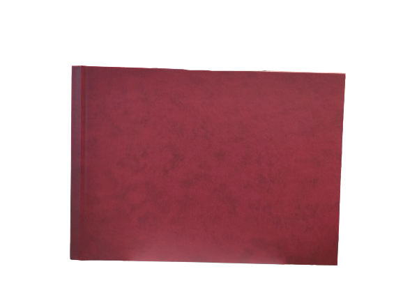 Clamp Hard Cover A4L, BORDO, INCL. 250 V PAPER SHEETS  