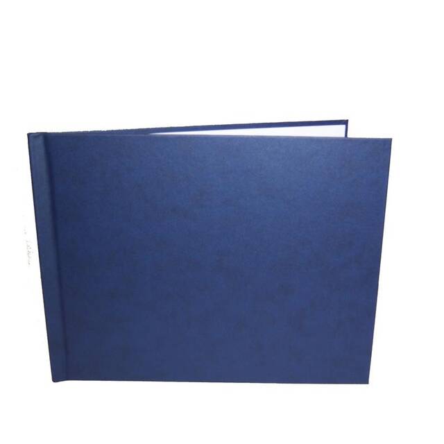 Clamp Hard Cover A4L, DARK BLUE, INCL. 250 V PAPER SHEETS 